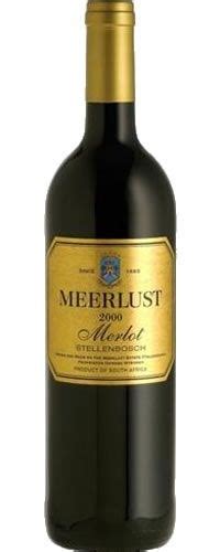 Meerlust Merlot 2000 Meerlust Estate