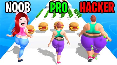 วิ่งแล้วผอม Noob Vs Pro Vs Hacker In Body Boxing Race 3d All Levels