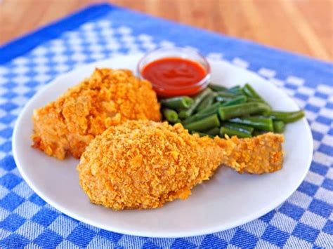 Healthier Twist Oven Fried Crispy Cornflake Chicken Recipe By Tori Avey