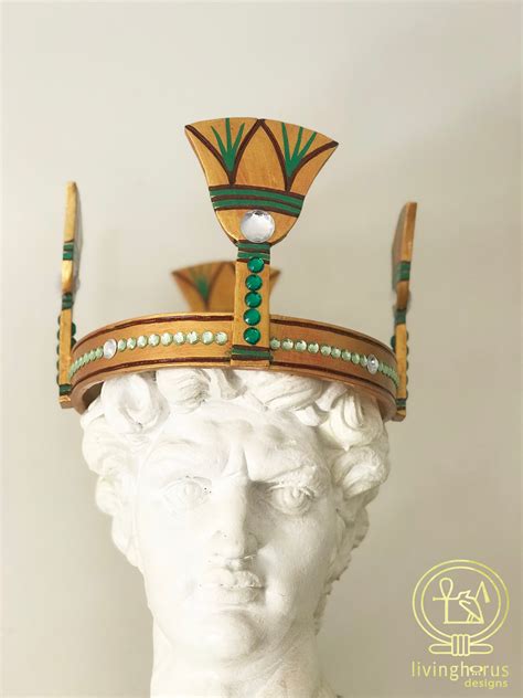 Ancient Egyptian Lotus Diadem Crown - Etsy