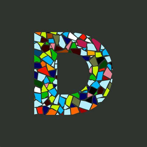 Initial D Mosaic Logo 16757499 Vector Art at Vecteezy