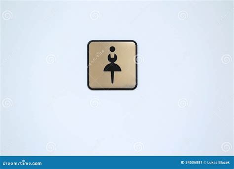 Ladies toilet symbol stock image. Image of service, symbol - 34506881