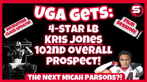 New Uga Commit Film Session Star Lb Kris Jones Athletic Next