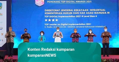 Ditjen Kekayaan Intelektual Kemenkumham Raih 2 Penghargaan Top Digital