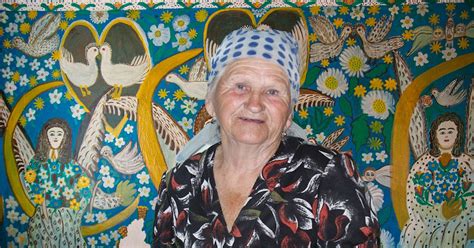 In The House Of Ukrainian Artist Polina Raiko 30 40 Of The Mural