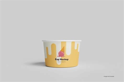 Premium Psd Ice Cream Cup Mockup