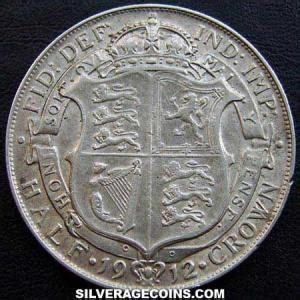 George V British Silver Half Crown Silver Age Coins