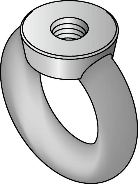 Galvanised Eye Nut DIN 582 Standard Fixings For Support Systems