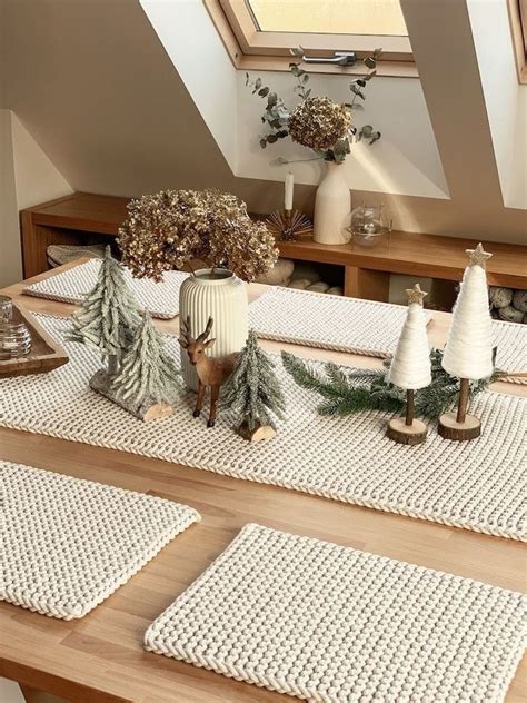 Pin by talina on كروشيه صوف in 2024 Crochet table runner Handmade