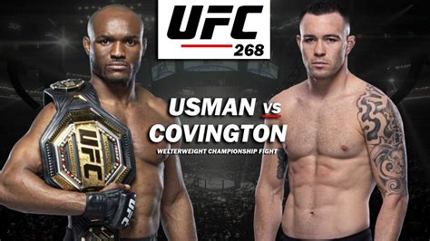 UFC 268 Official Poster Highlights “Usman vs Covington” & “Namajunas vs ...