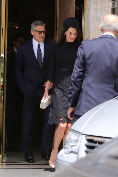 Photo George Clooney Et Sa Femme Amal Alamuddin La Sortie De Leur