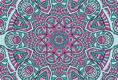 Multi Coloured Mandala Laptop Skin Decal Tenstickers