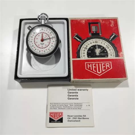 Cronometro Heuer Rattrapante Stopwatch Stoppuhr Chronometer Rally Timer