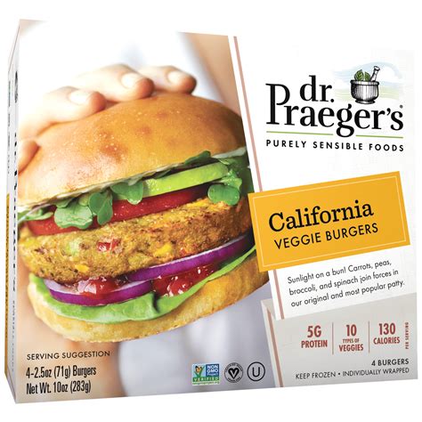 Dr Praeger S Purely Sensible Foods California Veggie Burgers