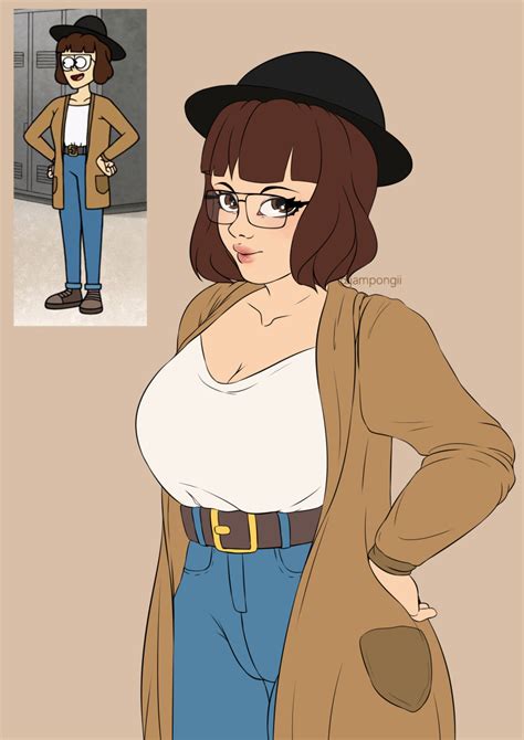 Rule 34 Brown Eyes Brown Hair Cleavage Close Enough Coat Comparison Glasses Hat Hbo Max High