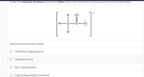 Solved Can Someone Help Me With This Question Predict The Molecular