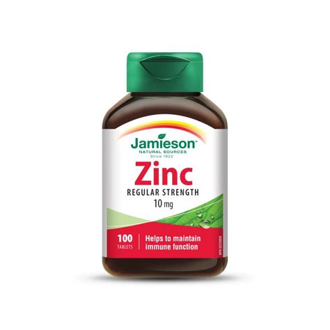 Jamieson Zinc 10 Mg 100 Tableta