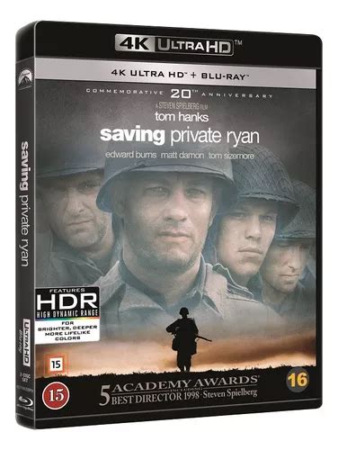 Blu Ray 4k Ultra Hd O Resgate Do Soldado Ryan Dub Leg Lacr