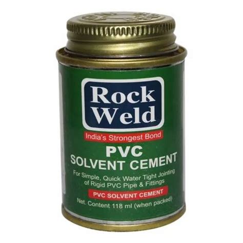 Rock Weld 118ml PVC Solvent Cement Tin Can At Rs 65 Piece In Ahmedabad