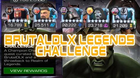 Everything Evento Brutaldlx Legends Challenge Mcoc Mcoc Bestteambrutaldlxlegendchallenge