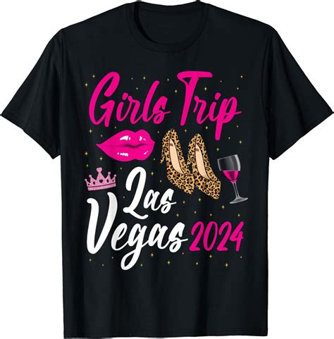 100 Cotton Las Vegas Girls Trip 2024 Leopard Bachelor Birthday Party T