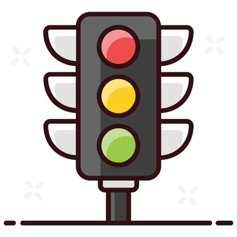 Traffic Light Generic Outline Color Icon