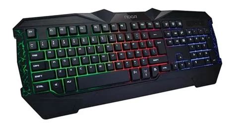 Teclado Gamer Noga Gk Retroiluminado Led Teclas Reforzadas