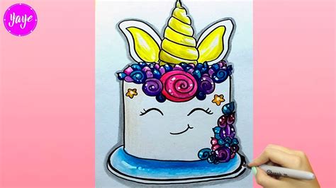 Descubrir Imagen Como Dibujar Un Pastel De Unicornio Kawaii