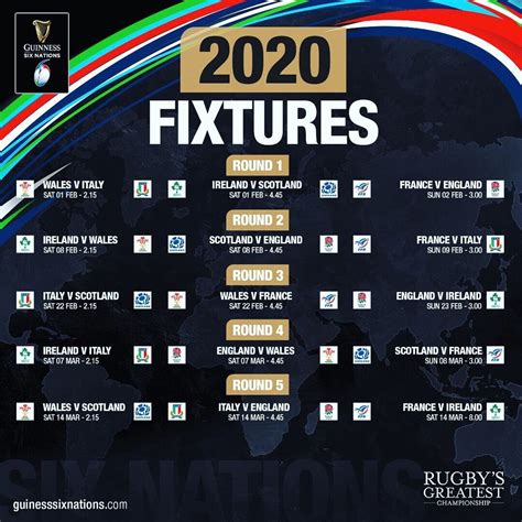 6 Nations 2024 Calendar Printable Word Searches