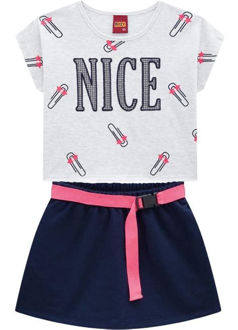 Conjunto Infantil Feminino Mescla Kyly