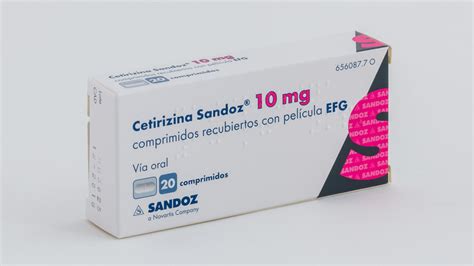 Cetirizina Sandoz Efg Mg Comprimidos Recubiertos Farmac Uticos