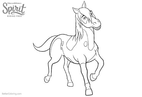 Spirit Riding Free Horse Coloring Pages Boomerang - Free Printable ...