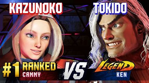 SF6 KAZUNOKO 1 Ranked Cammy Vs TOKIDO Ken High Level Gameplay