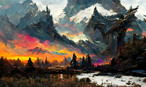 Skyrim landscape II by Ururuty on DeviantArt