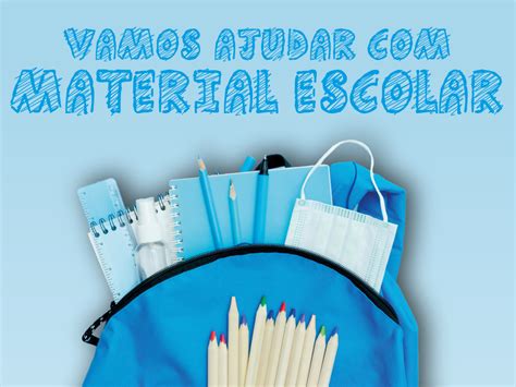 Campanha Vamos Ajudar Material Escolar Santa Casa Da