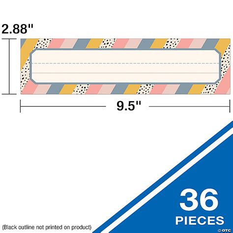 Carson Dellosa We Belong 36 Piece Classroom Nameplates Boho Student