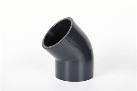 DIN Standard Pn16 PVC Plastic Fitting UPVC CPVC Elbow 45 Industry