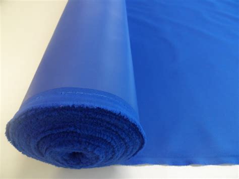 Heavy Duty Waterproof 600 Denier Polyester Canvas Fabric Royal Blue