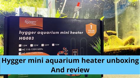 Unboxing Hygger Nano Aquarium Heater A Closer Look At This Compact And