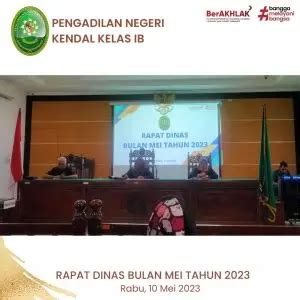 Rapat Dinas Bulan Mei Tahun Pengadilan Negeri Kendal