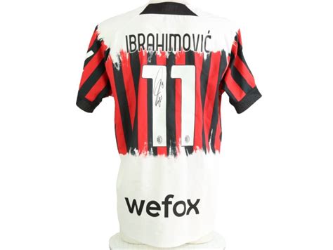 Ibrahimovic Official Ac Milan Authentic Shirt Charitystars