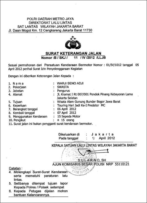 Contoh Surat Pemberian Izin Cuti Ke Luar Negeri Surat Izin Desain