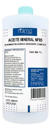 Aceite Mineral 85 Nf Vaselina Liquida Usp 1 Litro Meses sin interés