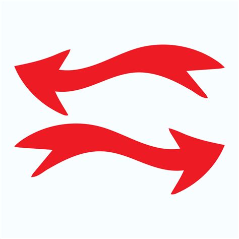 Red arrow icon vector EPS- 10 18814514 Vector Art at Vecteezy