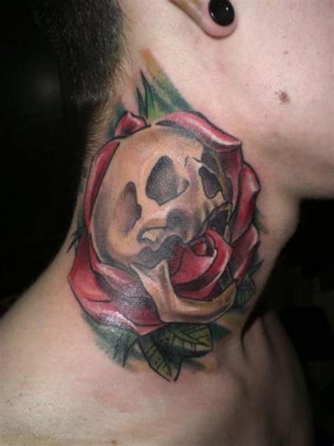 43 Unique Skull Neck Tattoos