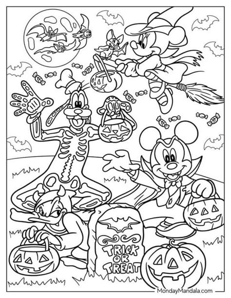 Pin By Britni Warner On All Things Disney In 2024 Disney Coloring Pages Disney Halloween