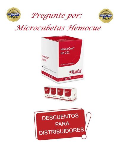 Microcubeta Para Hemoglobinometro Hemocue Hb 201 X 25 Cuotas Sin Interés