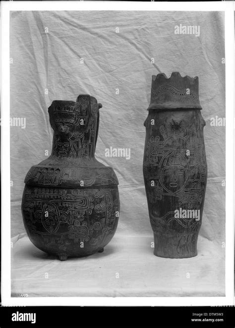 Two Pieces Of Rare Toltec Pottery From Mexico Ca1900 Stock Photo Alamy