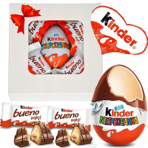 Zestaw Box S Odycze Paczka Jajko Kinder Bueno Mini Gotowy Prezent