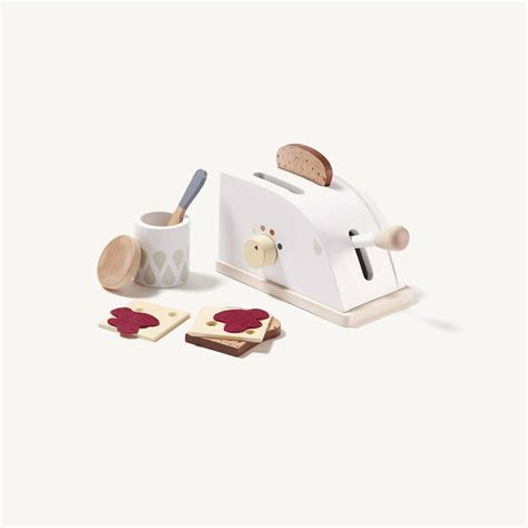 Kid's Concept - Wooden Toy Toaster Set With 8 Accessories– All Mamas ...